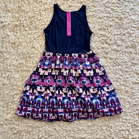 Y2K sleeveless dress M geometric - Picture 2 of 9